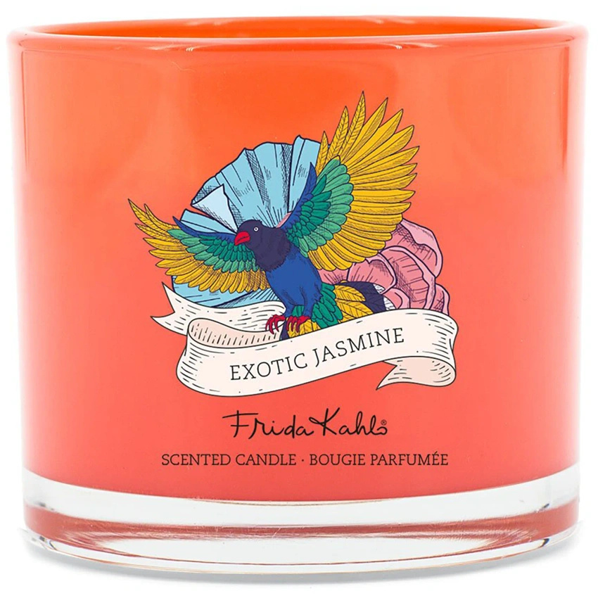 Frida Kahlo candela profumata in vetro rosa gelsomino Exotic Jasmine 180 g