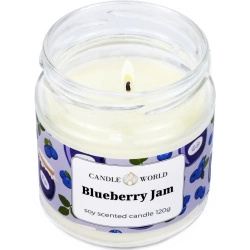 Candle World soy scented candle jar Blueberry Jam 120 g