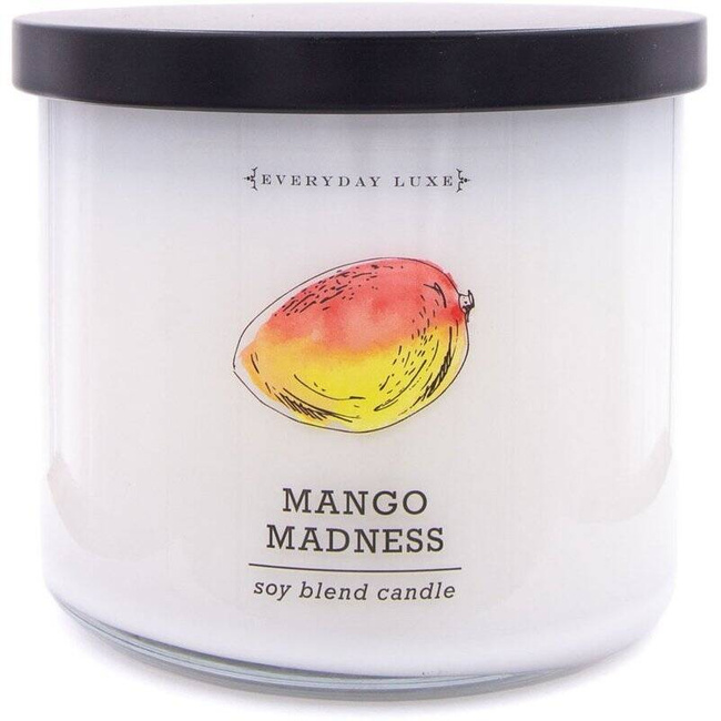 Colonial Candle Luxe large soy scented candle 3 wicks 14.5 oz 411 g - Mango Madness