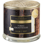 Vela aromática con mecha de madera Tobac Ebonywood Candle-lite
