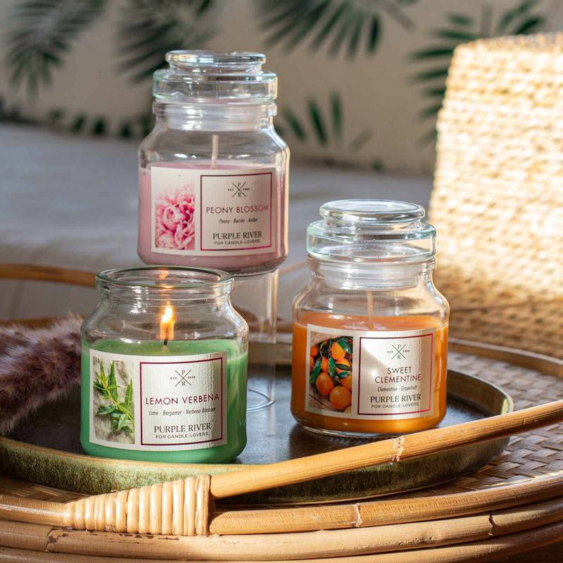 Sojová vonná svíčka Sweet Clementine Purple River 113 g