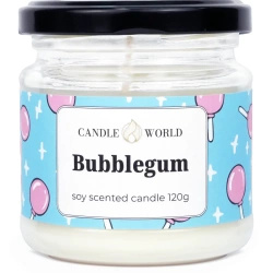 Candle World sojová vonná svíčka sklenice Bubblegum 120 g Žvýkačka
