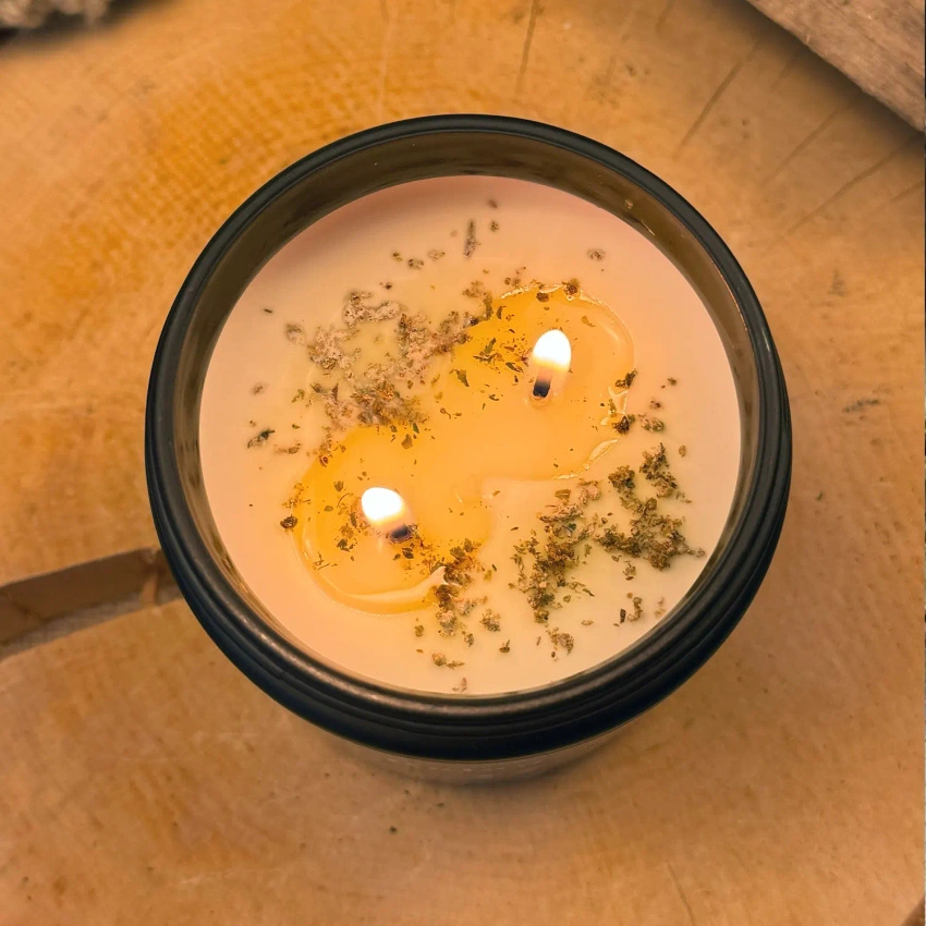 Soja geurkaars in glas CBD Relax Dragonfruit Kush Candle Brothers 350 g