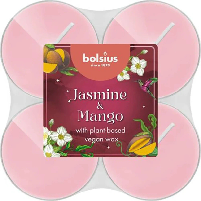 Bolsius geurstokjes maxi 8 stuks Floral Fusion Jasmine Mango - Jasmine Mango