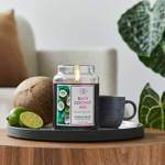 Soy scented candle Black Coconut Lime Purple River 623 g