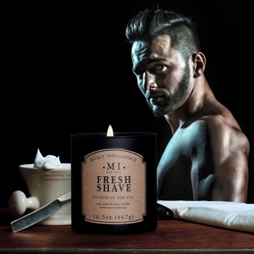 Pánská sojová vonná svíčka Colonial Candle - Fresh Shave 
