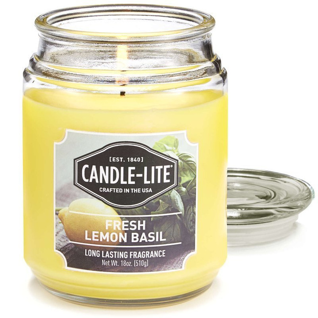 Duftkerze natürliche Fresh Lemon Basil Candle-lite