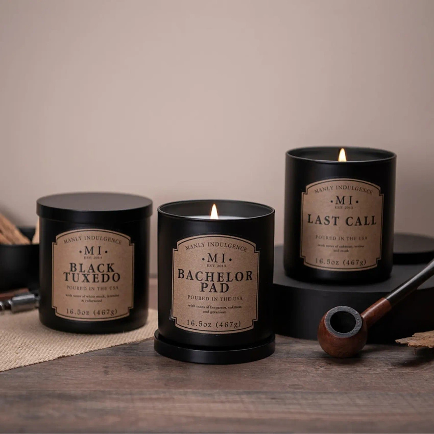 Colonial Candle soy scented candle in glass 16.5 oz 467 g - Bachelor Pad