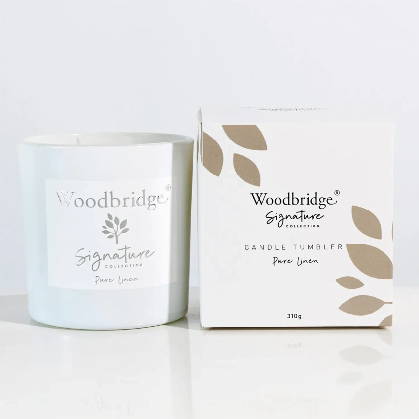 Świeca zapachowa na prezent świeże pranie Pure Linen 310 g Woodbridge