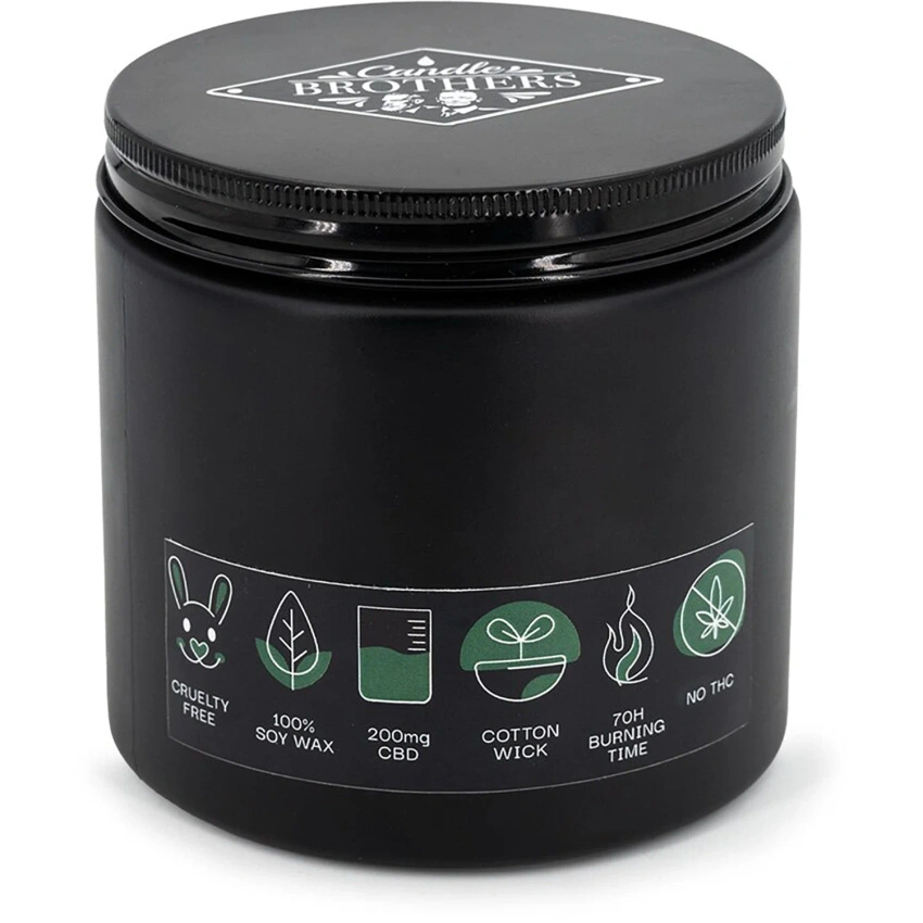 Candela profumata di soia CBD in vetro Relax Dragonfruit Kush Candle Brothers 350 g