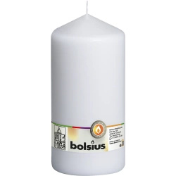 Bolsius bougie pilier non parfumée 20 cm 200/98 mm - Blanc