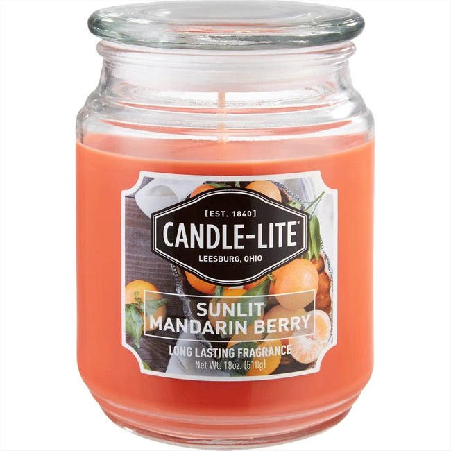 Natural scented candle Sunlit Mandarin Berry Candle-lite