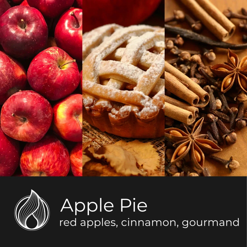 Candle World candela di soia profumata barattolo Apple Pie 120 g Torta di mele