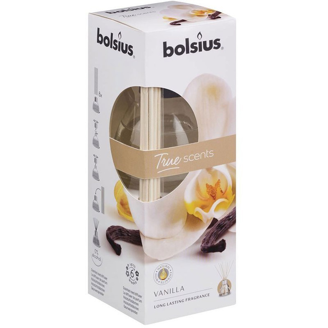 Bolsius scented reed diffuser 45 ml home fragrance True Scents - Vanilla