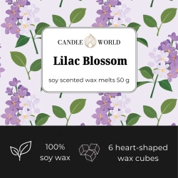 Candle World cera de soja perfumada Lilac Blossom 50 g Flor de saúco