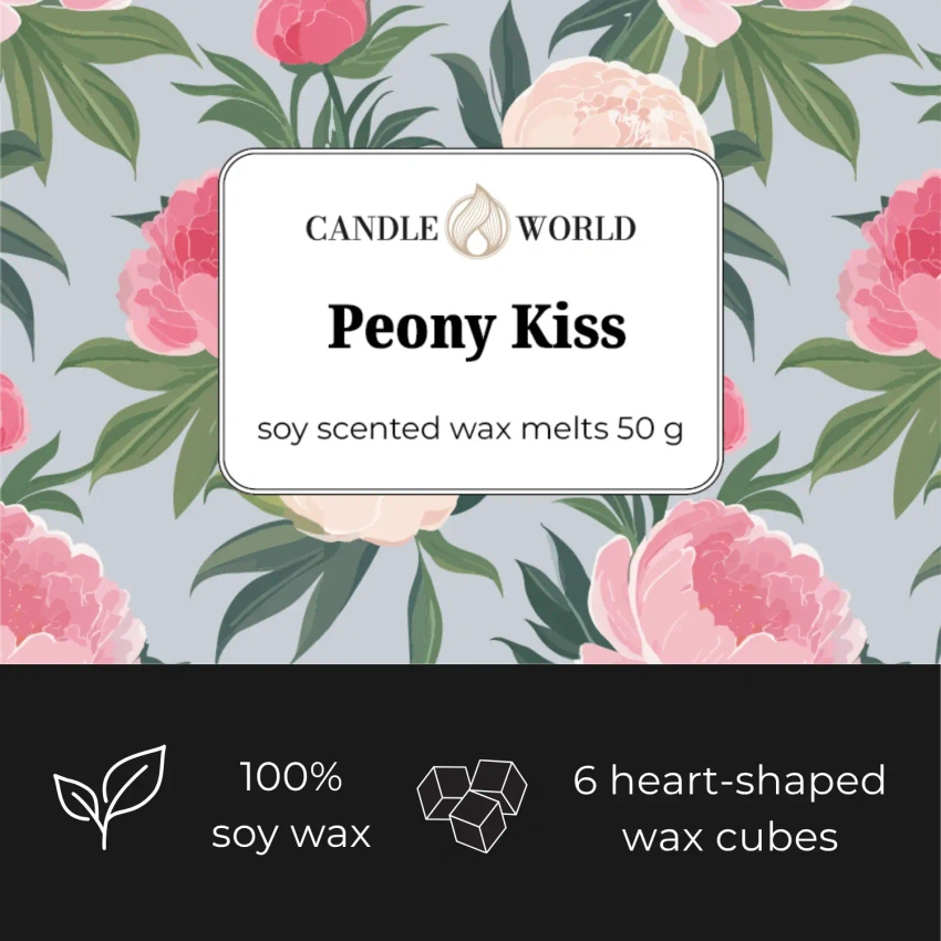 Candle World wosk zapachowy sojowy Peony Kiss 50 g