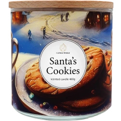 Candle World soy scented candle 3 wicks Santa's Cookies 460 g