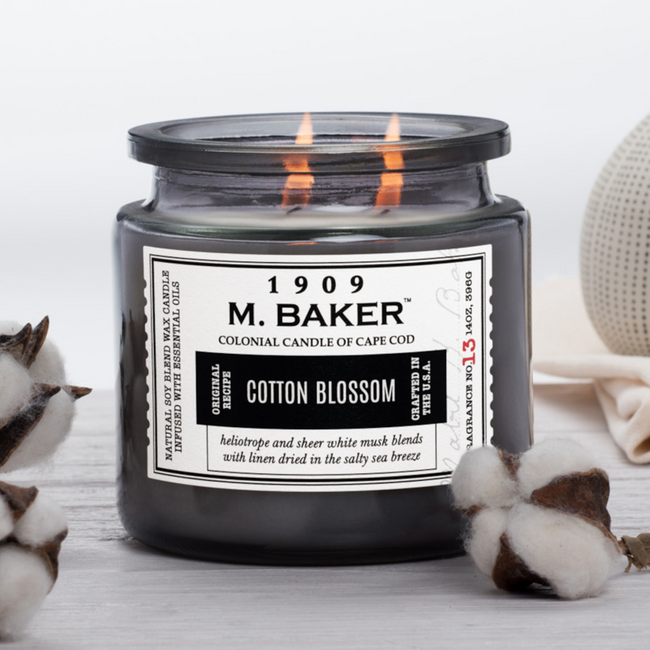 Soja Duftkerze im Apothekenglas 396 g Colonial Candle M Baker - Cotton Blossom