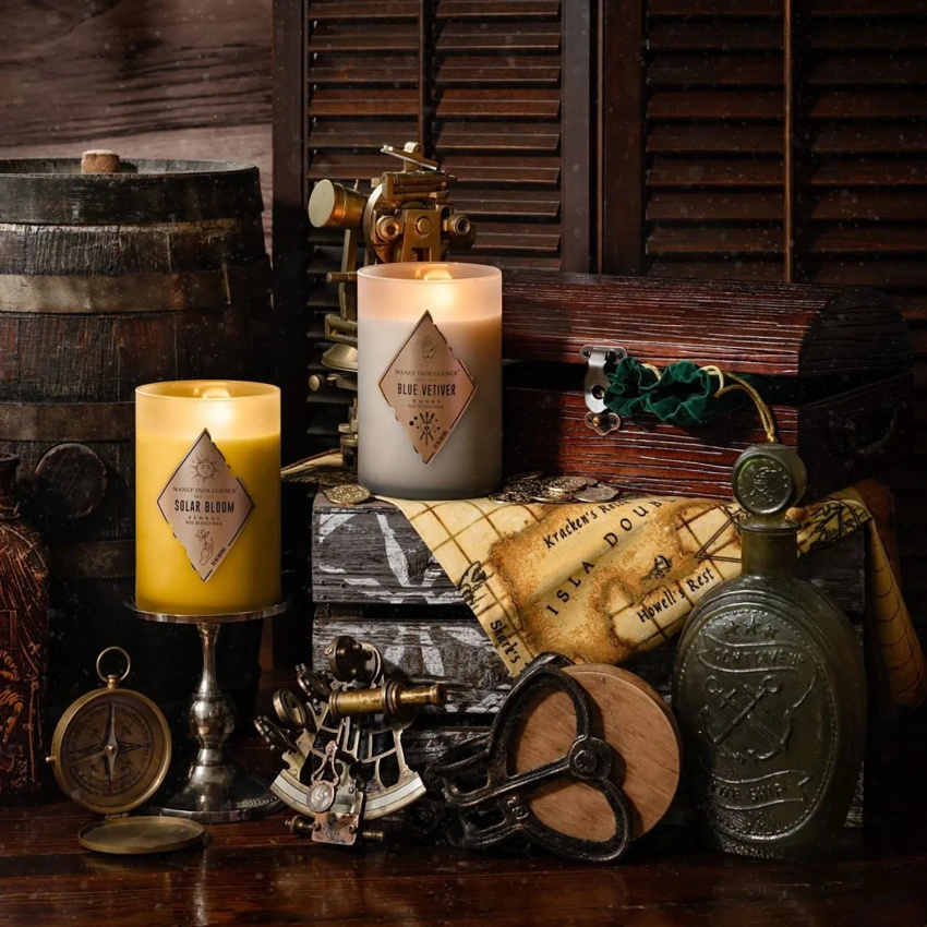 Candela di soia profumata per lui Blue Vetiver Colonial Candle