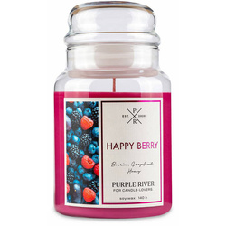 Sojová vonná svíčka Happy Berry Purple River 623 g