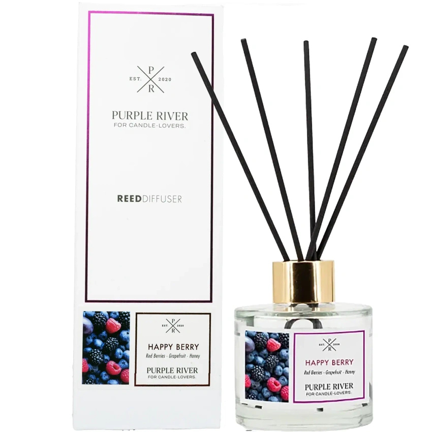 Difusor de varillas Happy Berry Purple River 100 ml