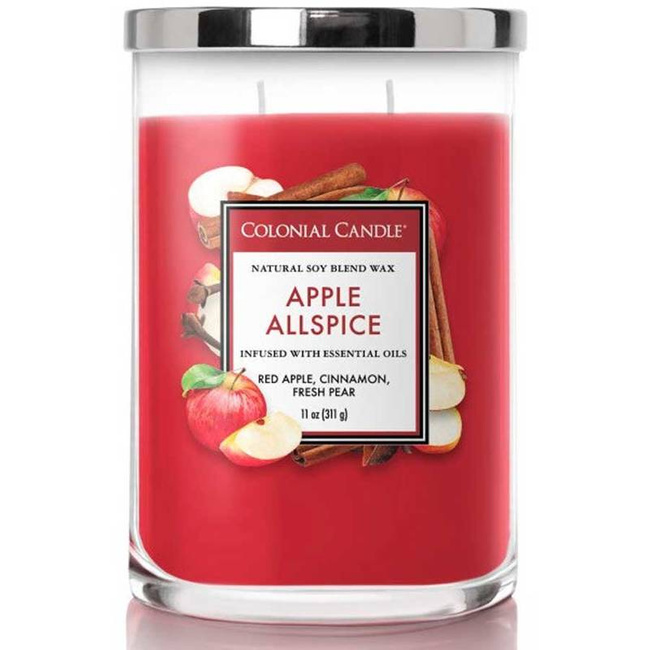 Sojowa świeca zapachowa z olejkami eterycznymi Apple Allspice Colonial Candle